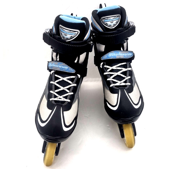 BLADERUNNER@ Pro 80 ABEC 5 Inline Skates Black Blue Gray 80mm Wheel Womens Sz 8" - Picture 8 of 8